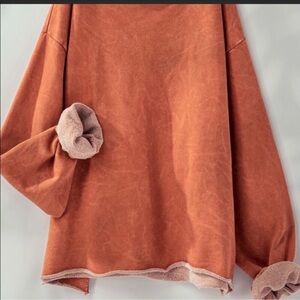 Rust Orange Oversized Sweater